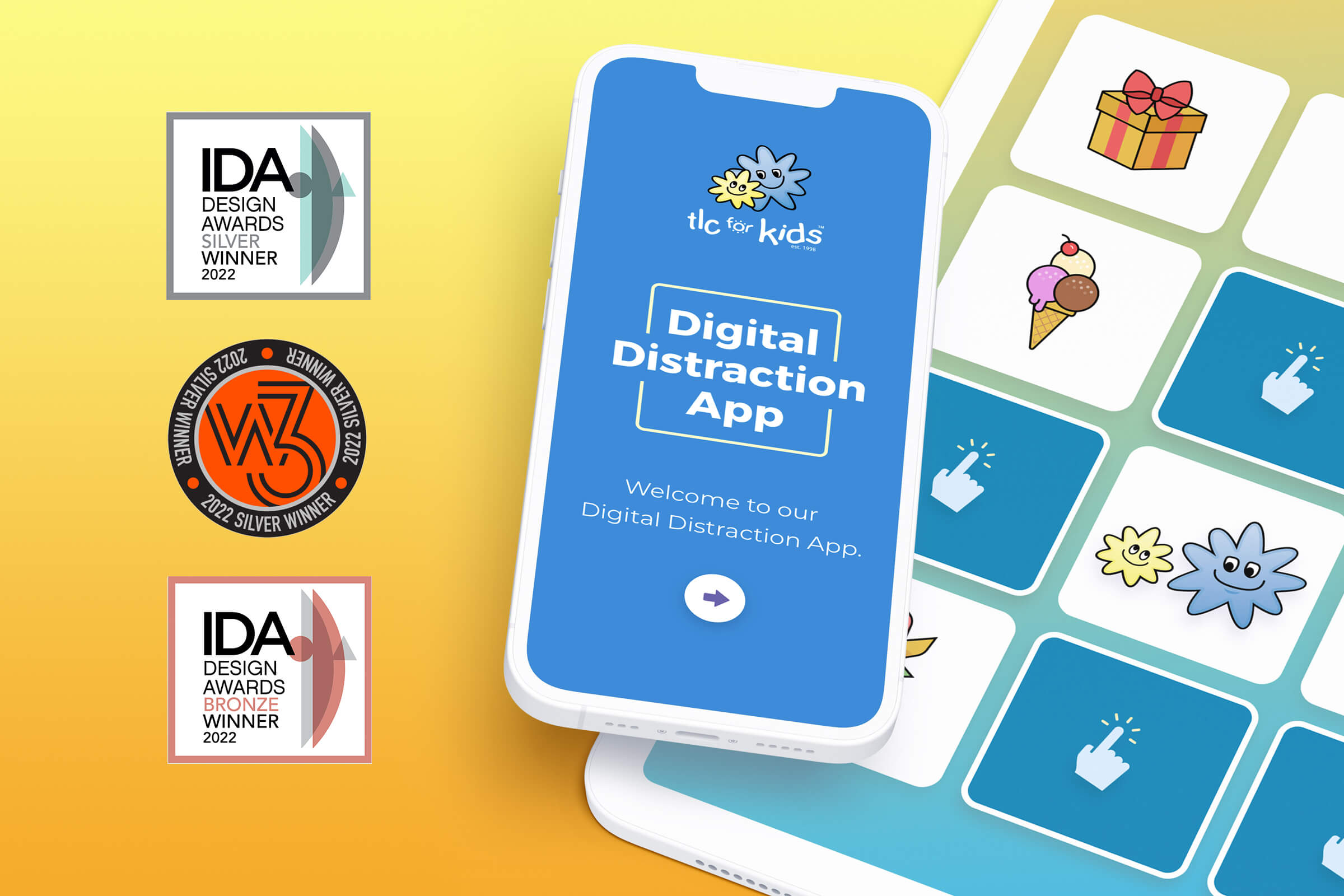 TLC for Kids Digital Distraction App global awards