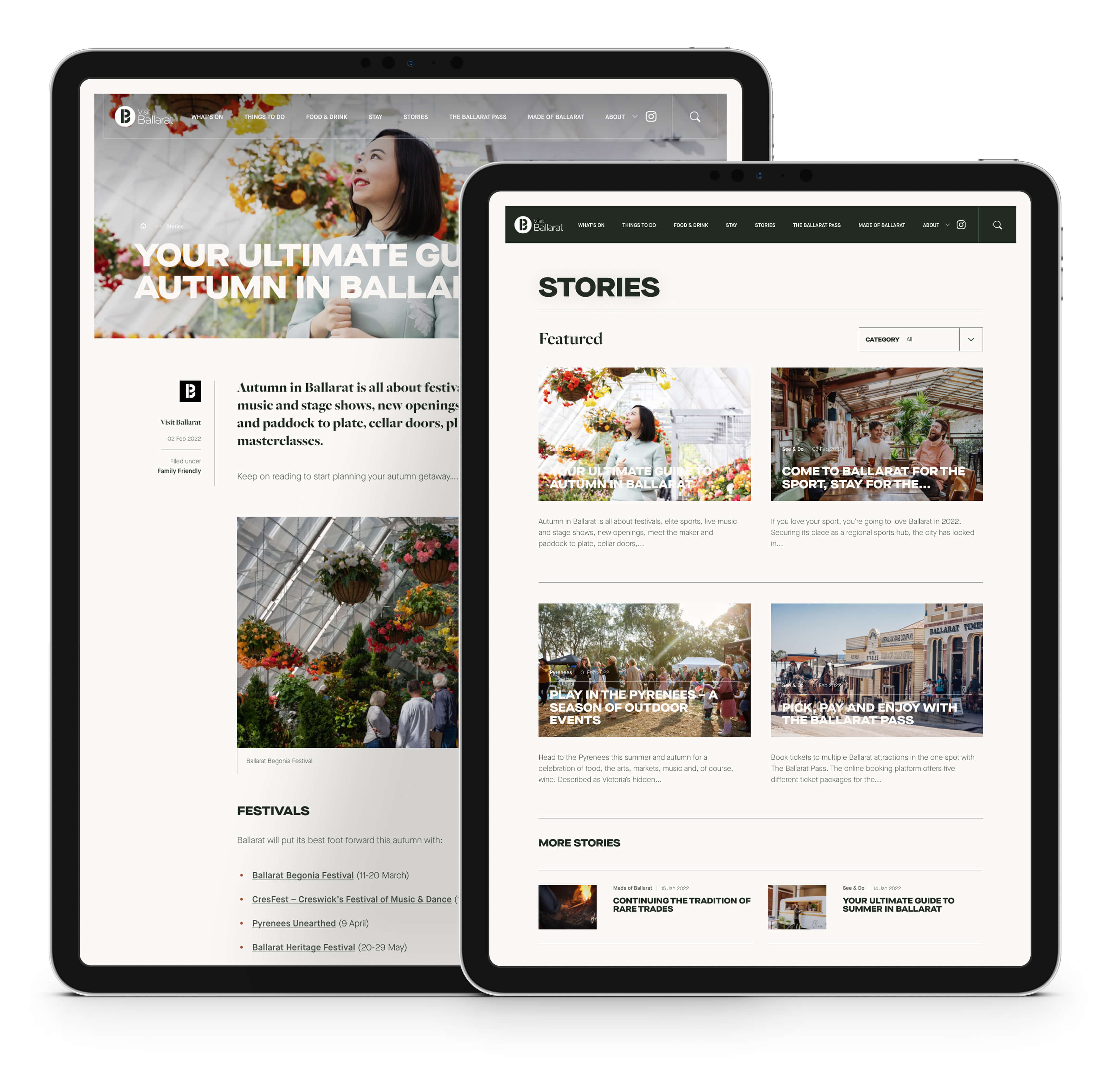 Website development for established organisations - Visit Ballarat by Avenue