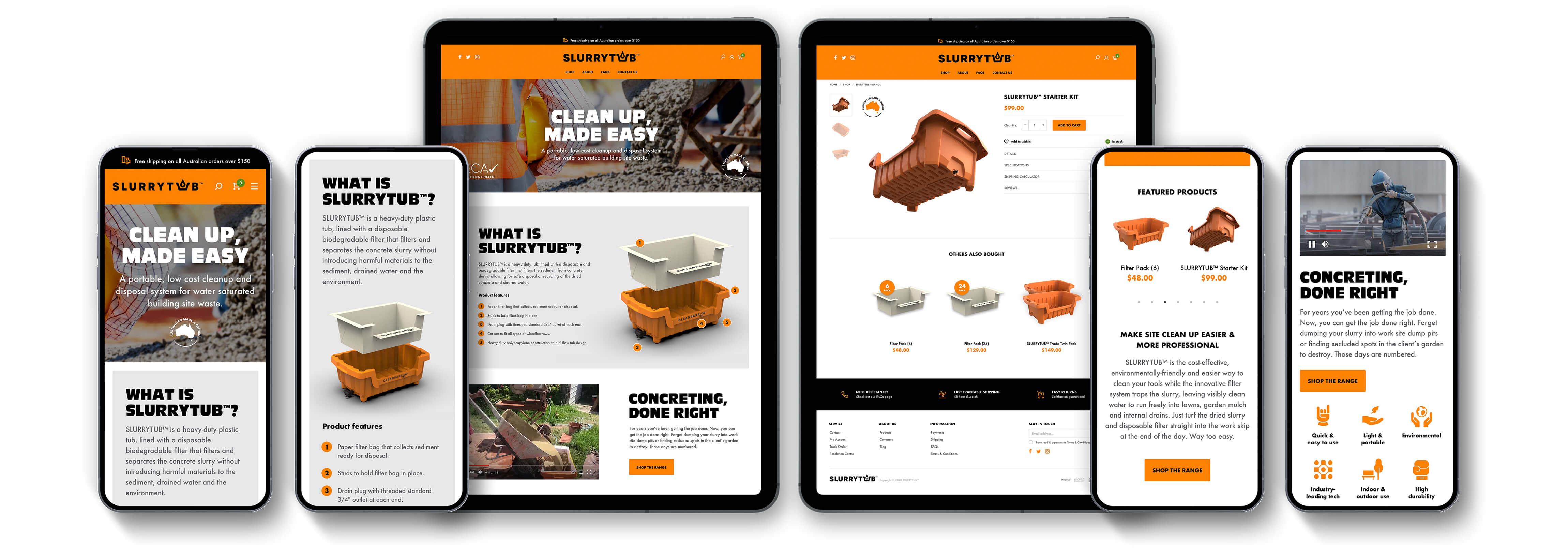 Slurry Tub Shopify eCommerce website by Avenue