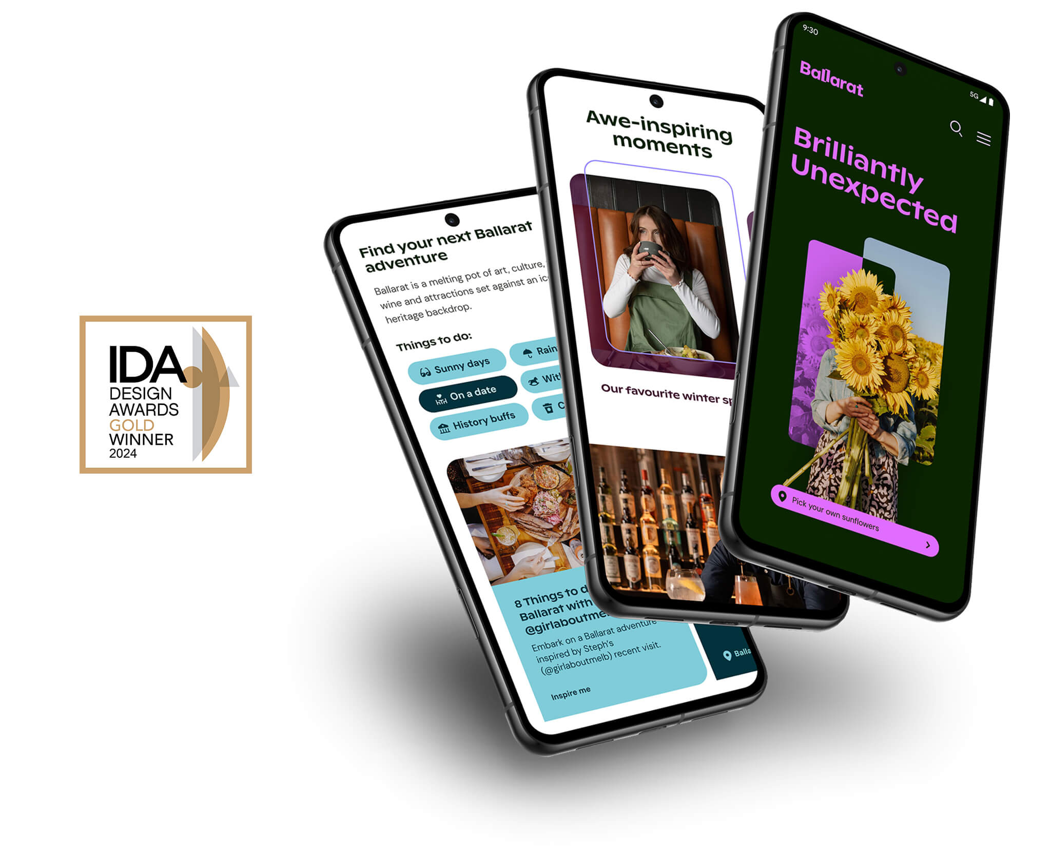 Visit Ballarat 2024-25 Gold at the IDA: International Design Awards
