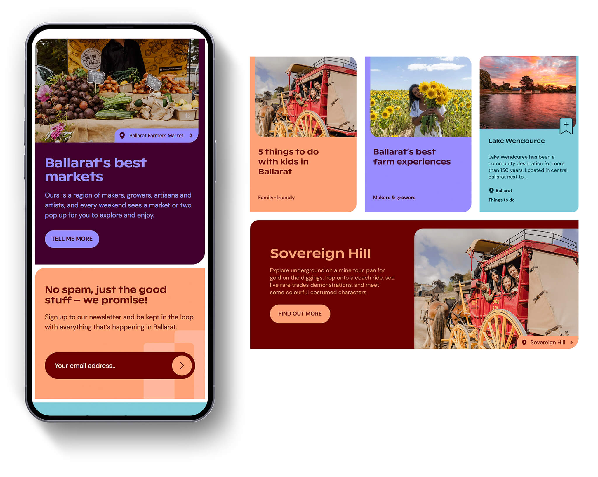 Visit Ballarat 2024-25 feature content modules