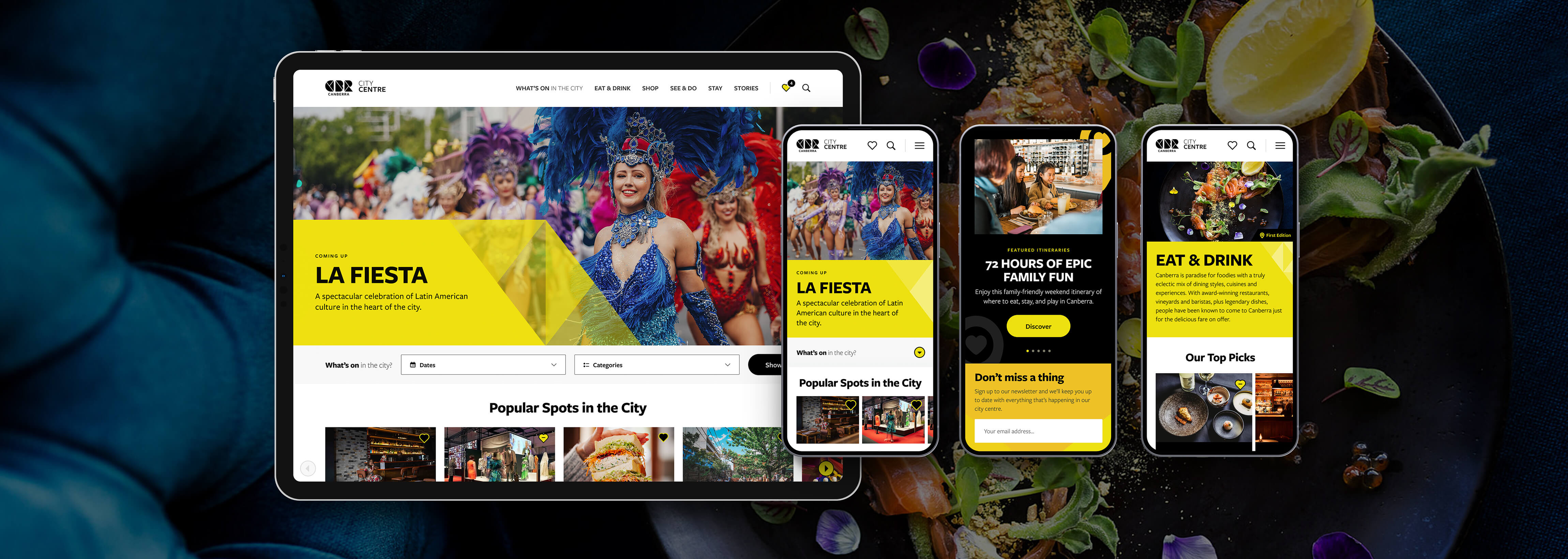 Avenue: Canberra - 'In The City' devices full width